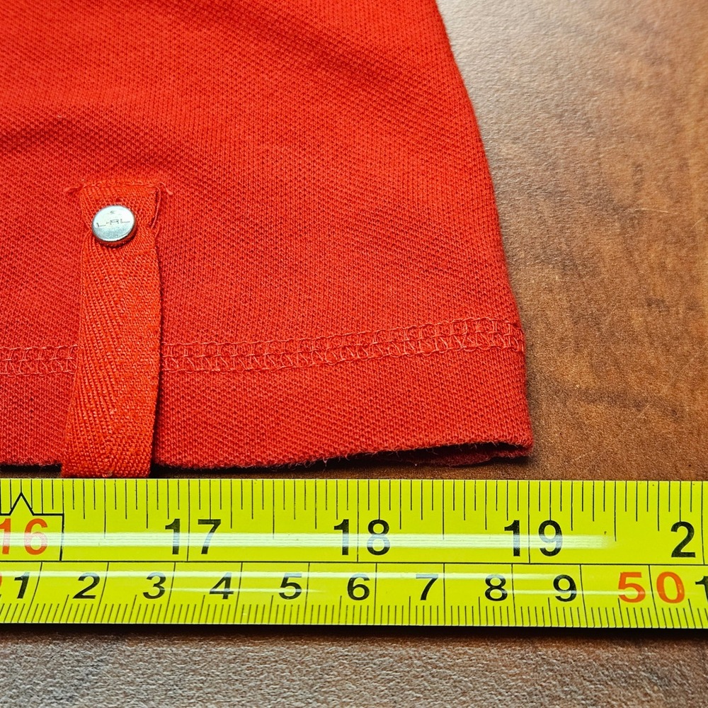 Lauren Ralph Lauren Active Red T-Shirt‎ PM Petite Medium Cotton Sporty Chic L-RL - Picture 6 of 8